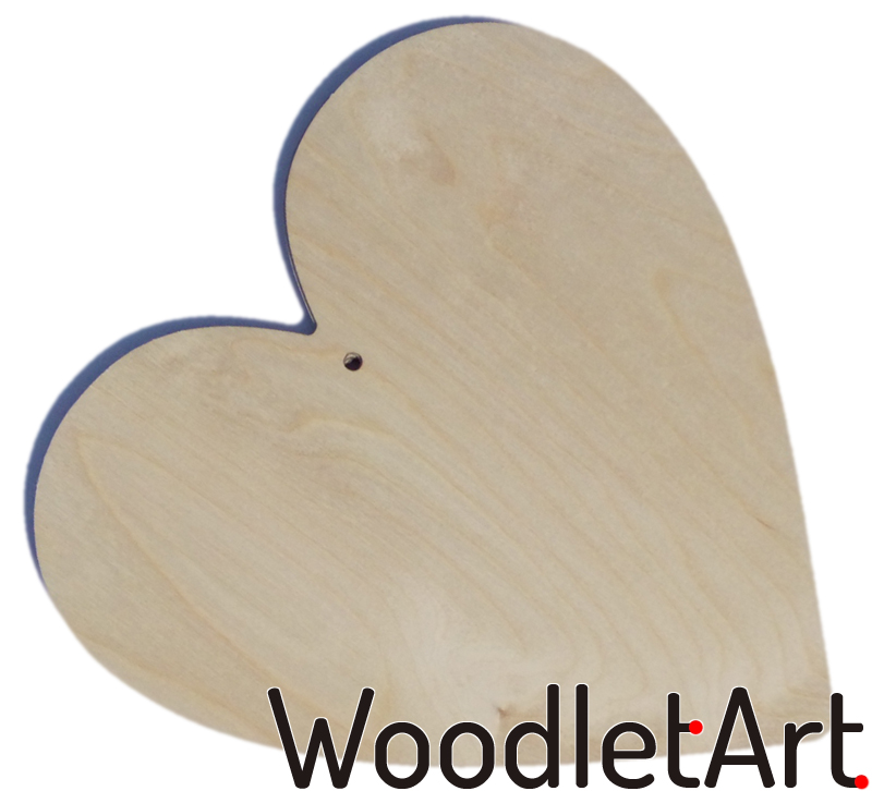 Serce ze sklejki, wycinanka laserowa producent